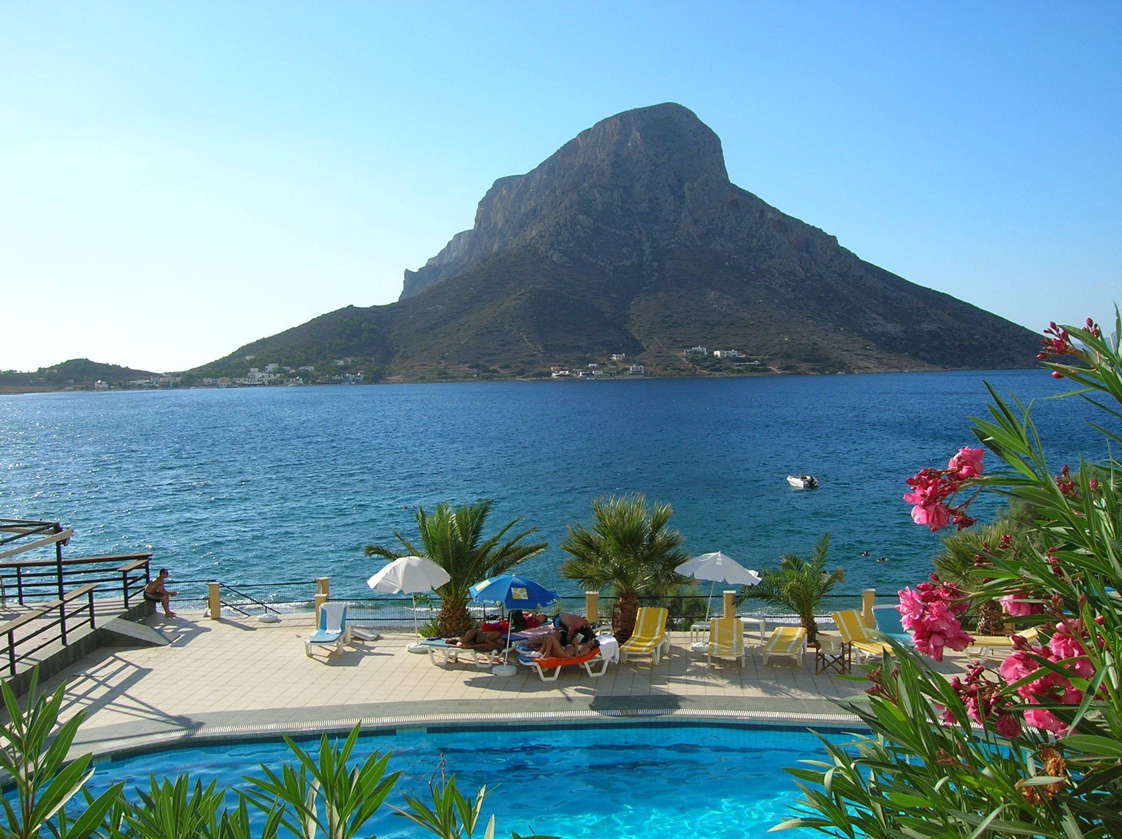 Plaza Otel'den Telendos manzarası