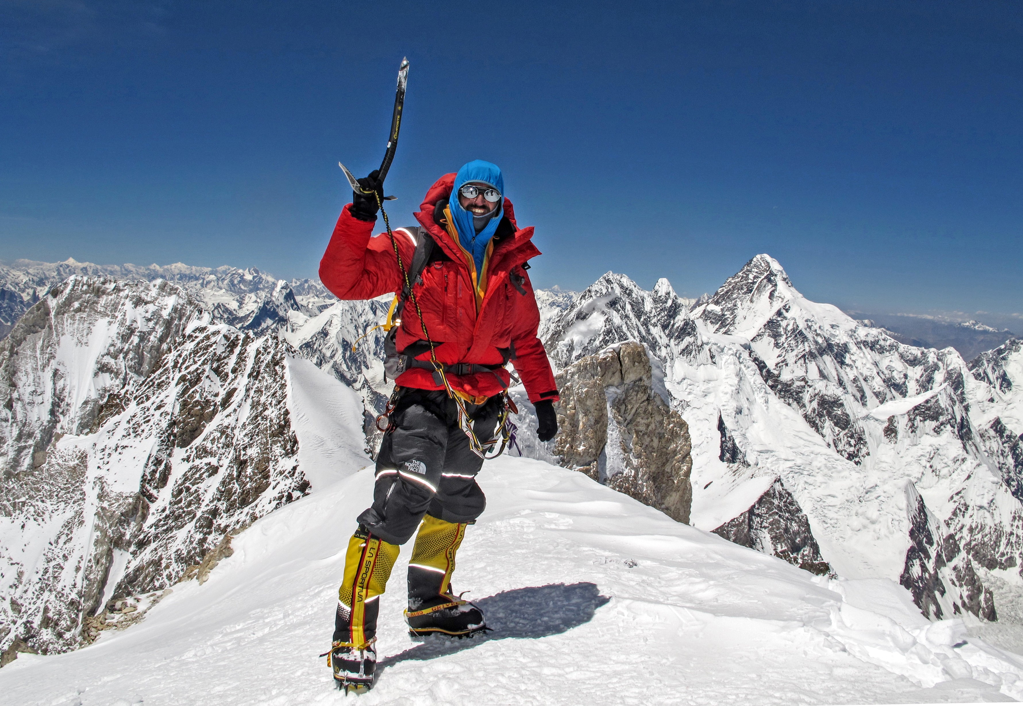 Gasherbrum 2 zirvesinde. 8035 m. (2014)